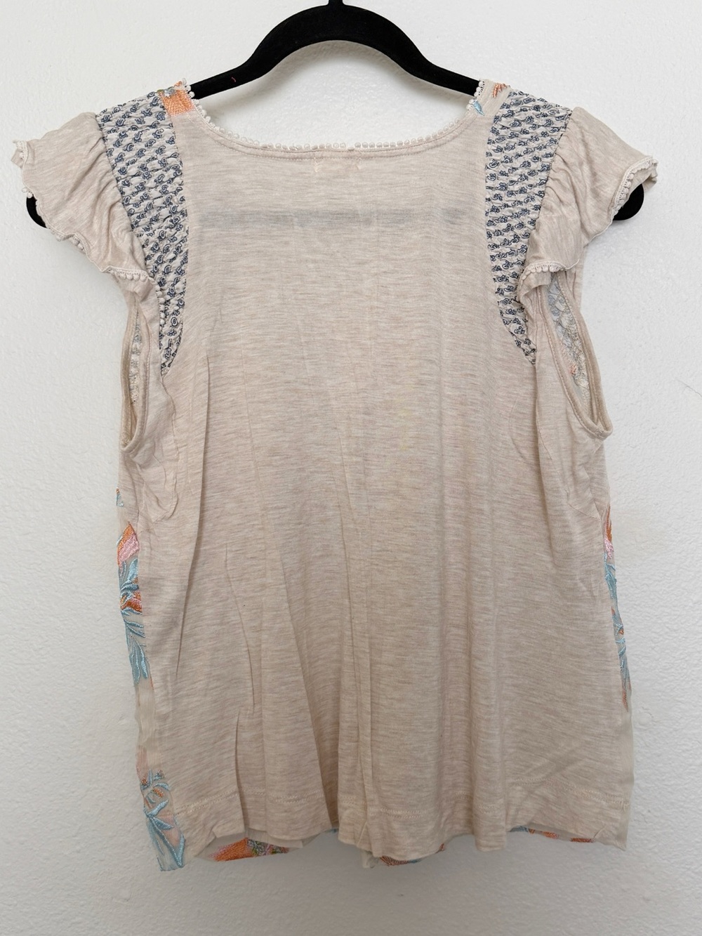 Tiny by Anthropologie Freida Floral Embroidered Top Boho Cottagecore - Picture 5 of 10